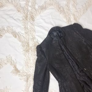 ZARA Black Unique Patterned Coat 💕💕